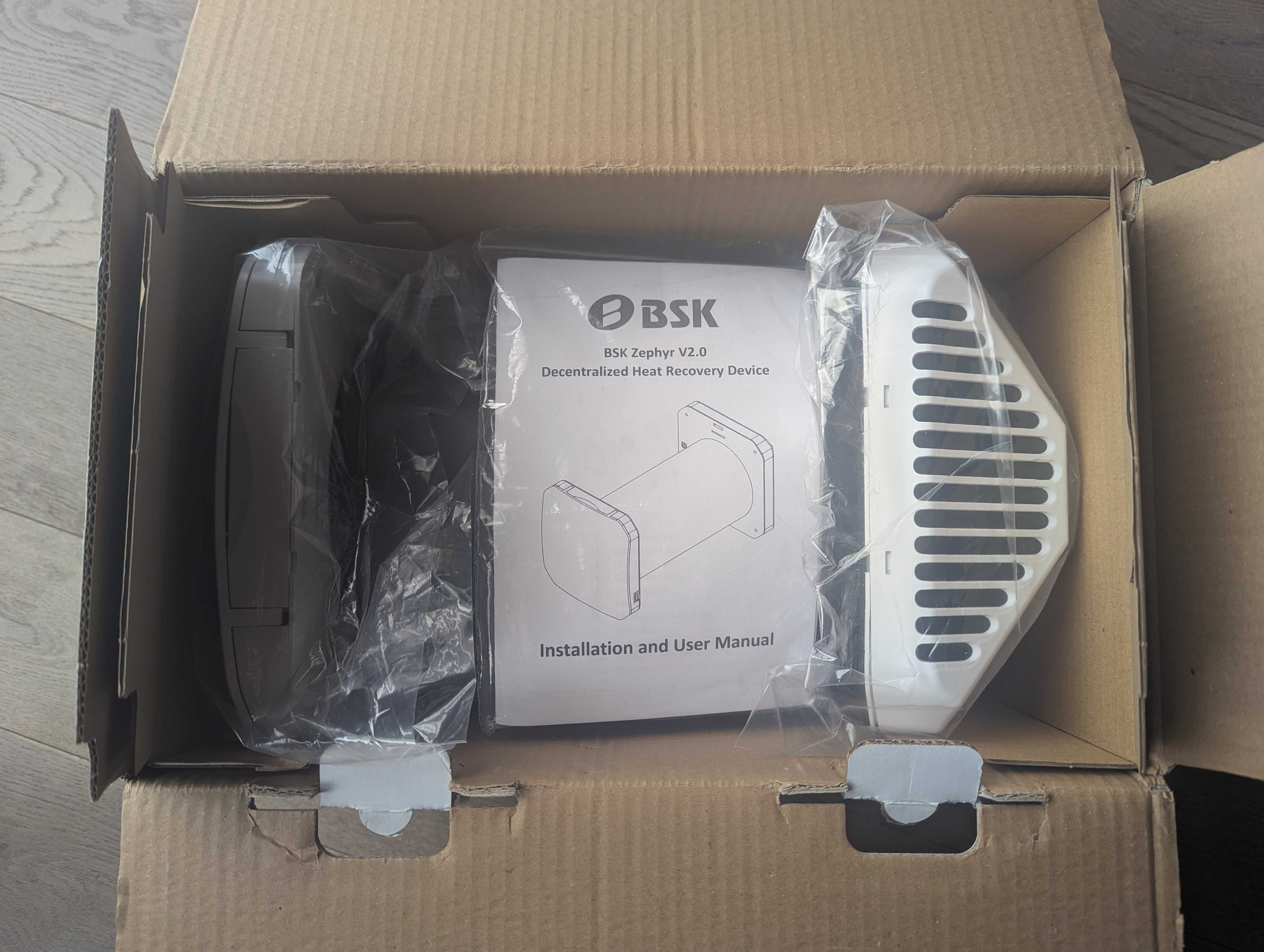 NOWY Rekuperator ścienny BSK ZEPHYR 160 v2.0