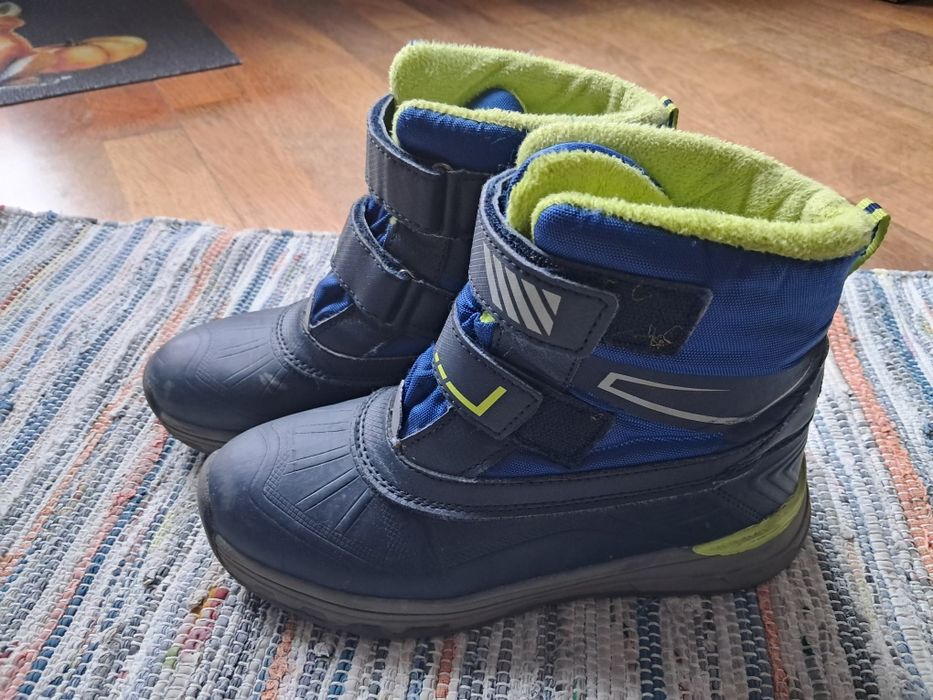 Buty zimowe kozaki chłopięce 35
