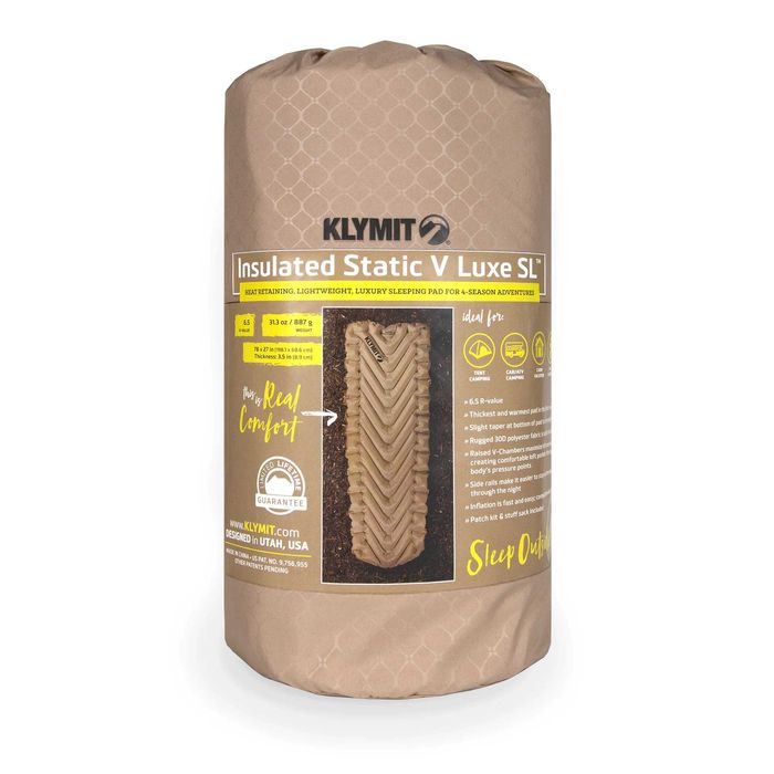 Klymit Insulated Static V Luxe SL Recon USA-775 килимок великй Зимовий