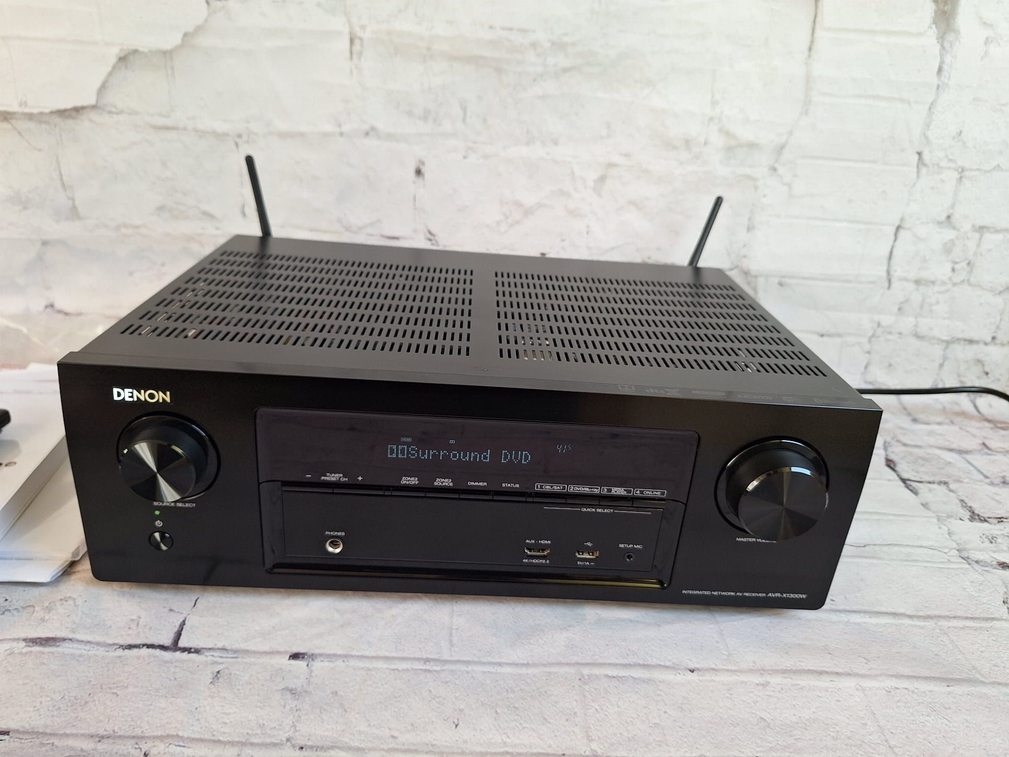 Amplituner 7.2 Denon AVR-X1300 Wifi BT 4K60p ARC DSD Atmos