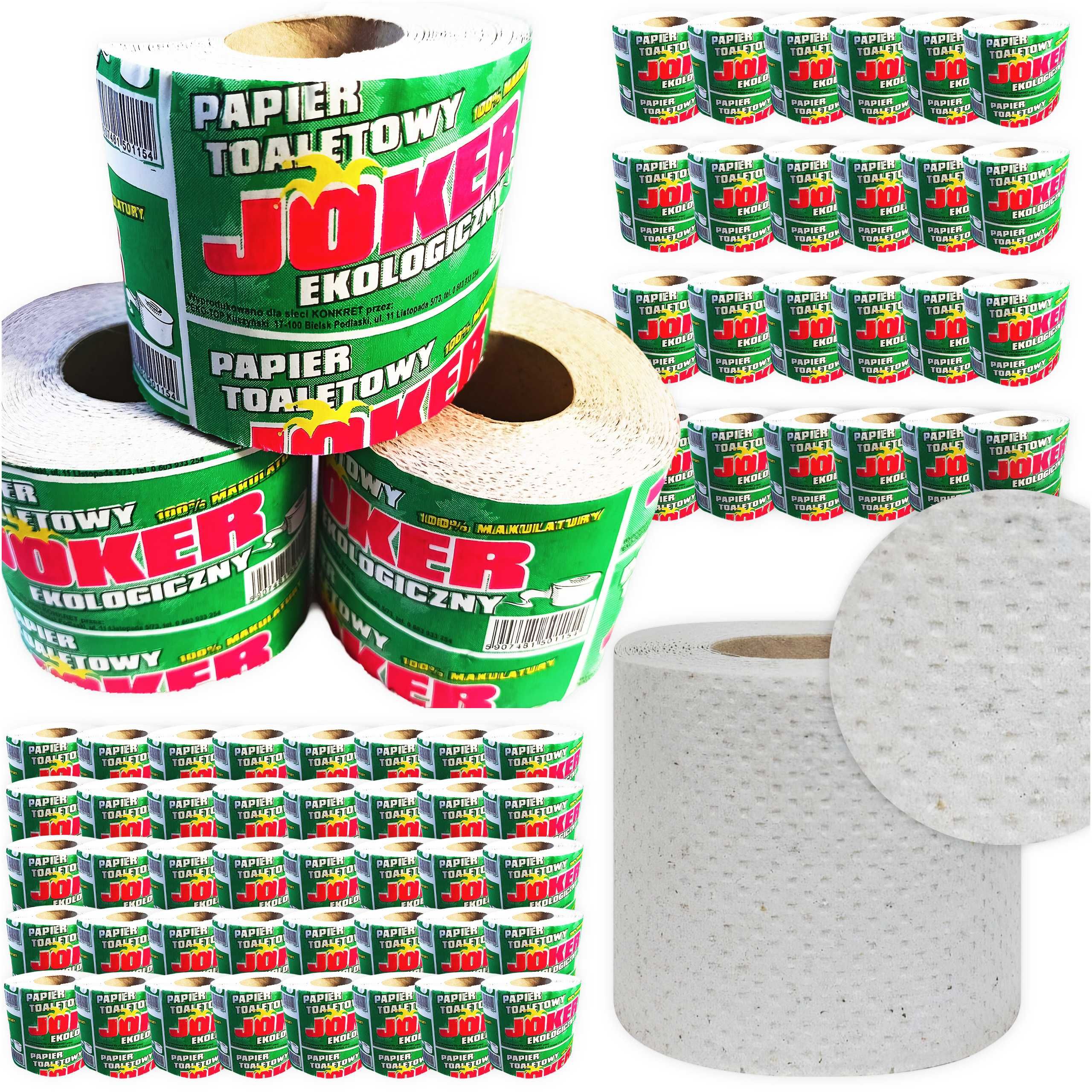 PAPIER TOALETOWY makulatura SZARA 1 warstwa MIĘKKI 64 rolki  Eko