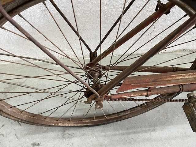 Bicicleta pasteleira antiga Omega Cycles travões de alavanca