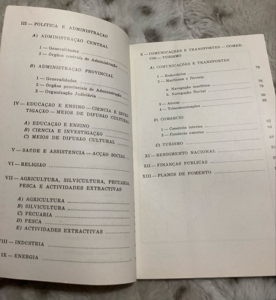 Estatísticas Dados Sobre a Província da Guiné-Bissau África 1972