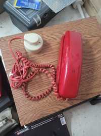 Telefone Vermelho antigo parede