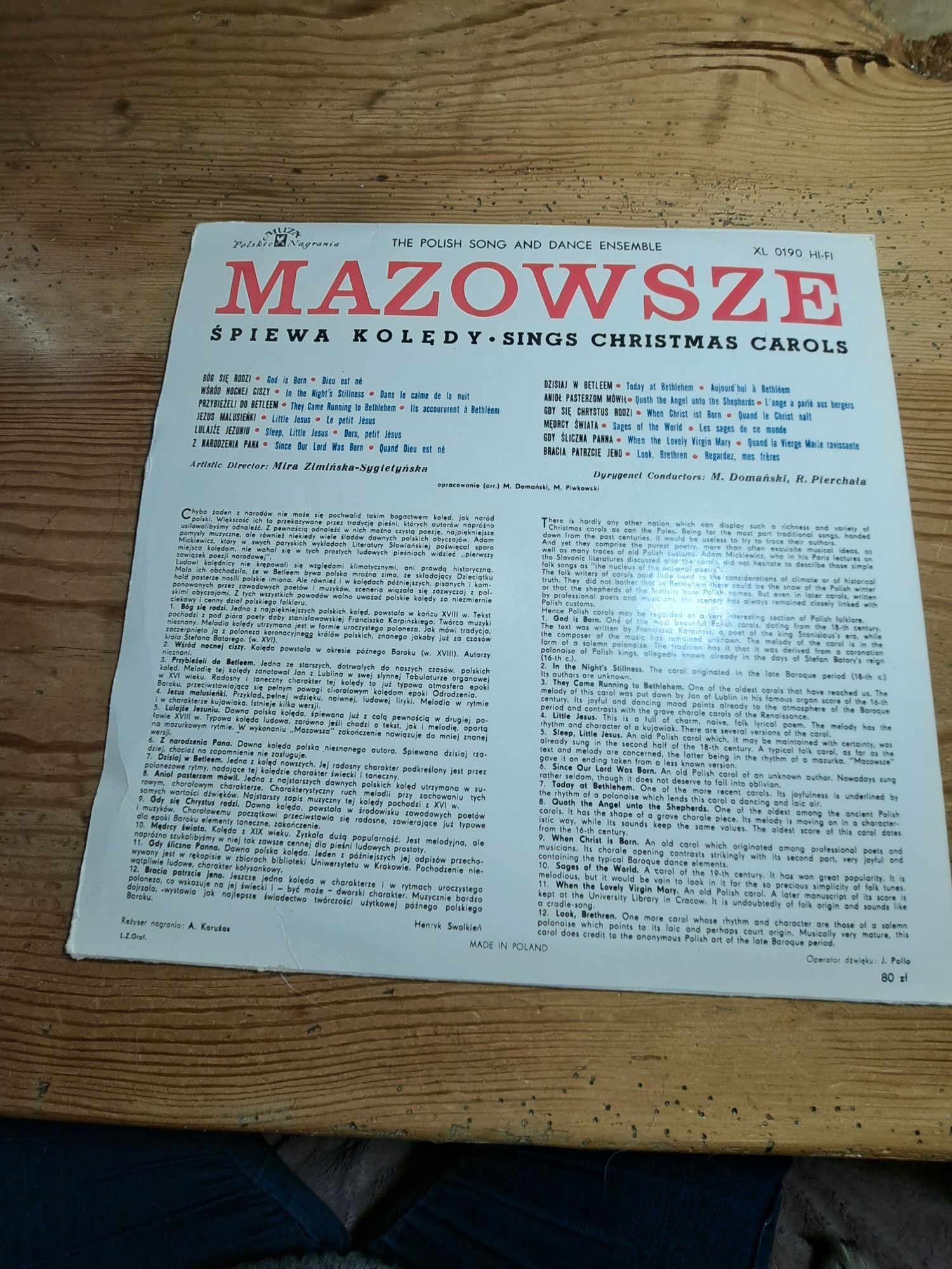 Płyta winylowa Mazowsze kolędy