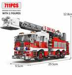 Конструктор пожарная машина 711шт LEGO детский грузовик ДСНС пожарник