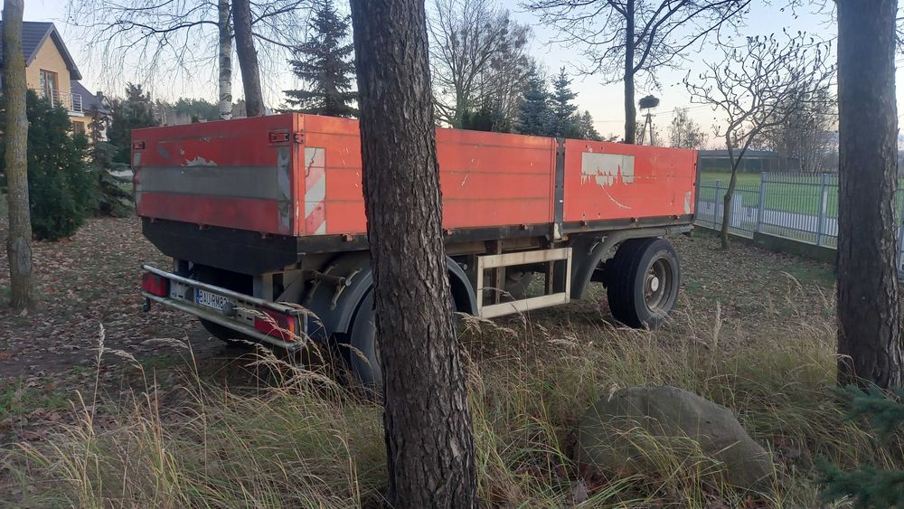 przyczepa sztywna 14 ton platforma kolberg 18000dmc resor