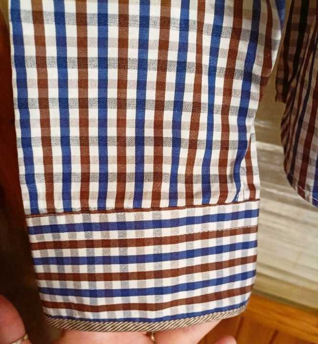 Elegancka, wzorzysta koszula męska, z długim rękawem