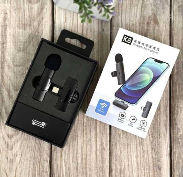 Бездротовий петличний мікрофон Wireless Microphone Type-C/Lightning