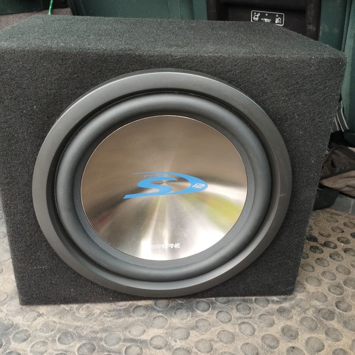 Subwoofer alpine 900w 300w RMS series s dwie cewki sws 1242 4ohm