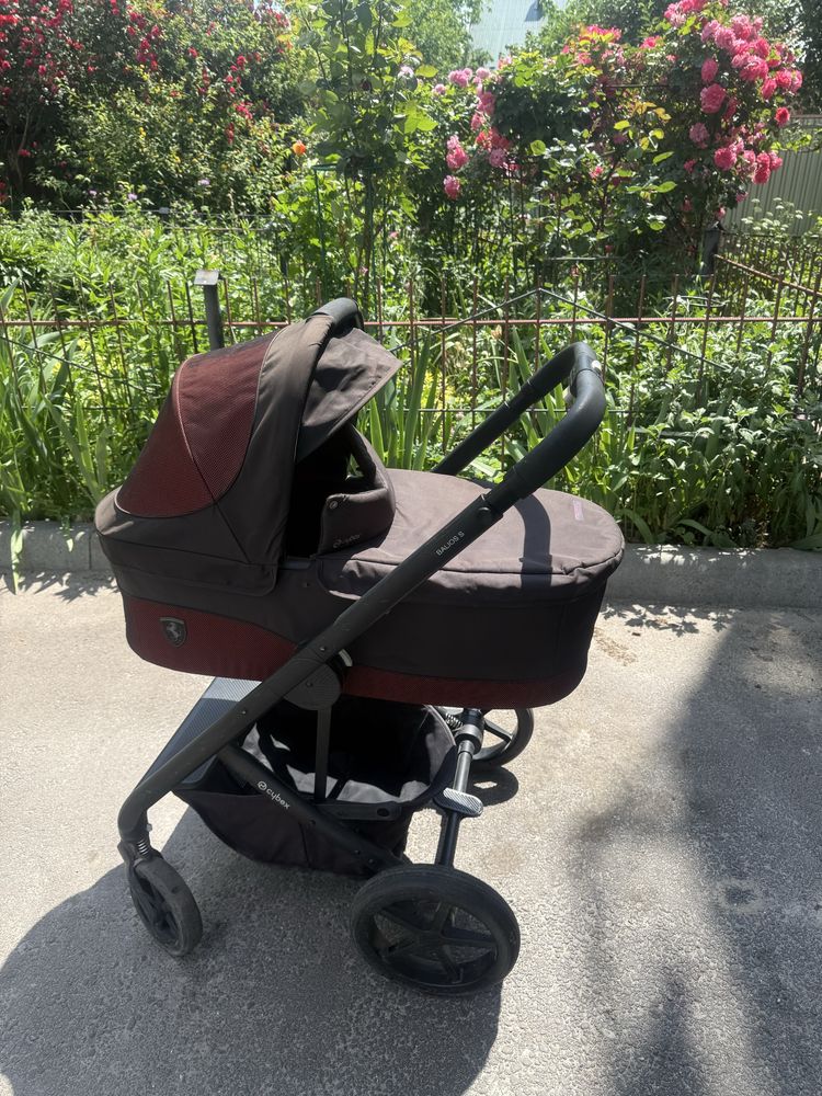 Коляска 2в1 cybex balios S Ferrari + манеж і розвиваючий коврик