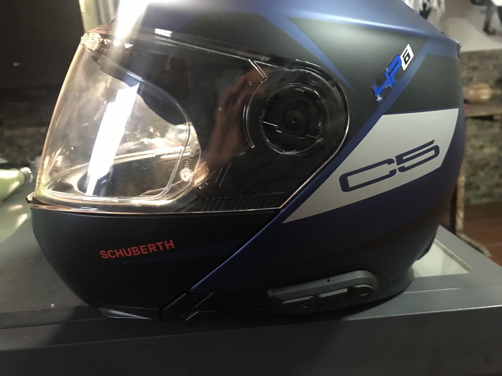 Capacete schuberth c5 com intercomonicador