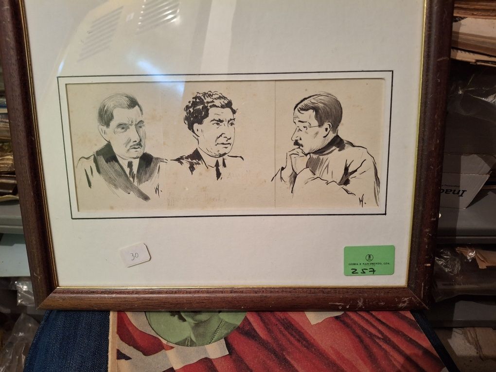 Quadro desenho tinta china ? Revolta outubro 1920