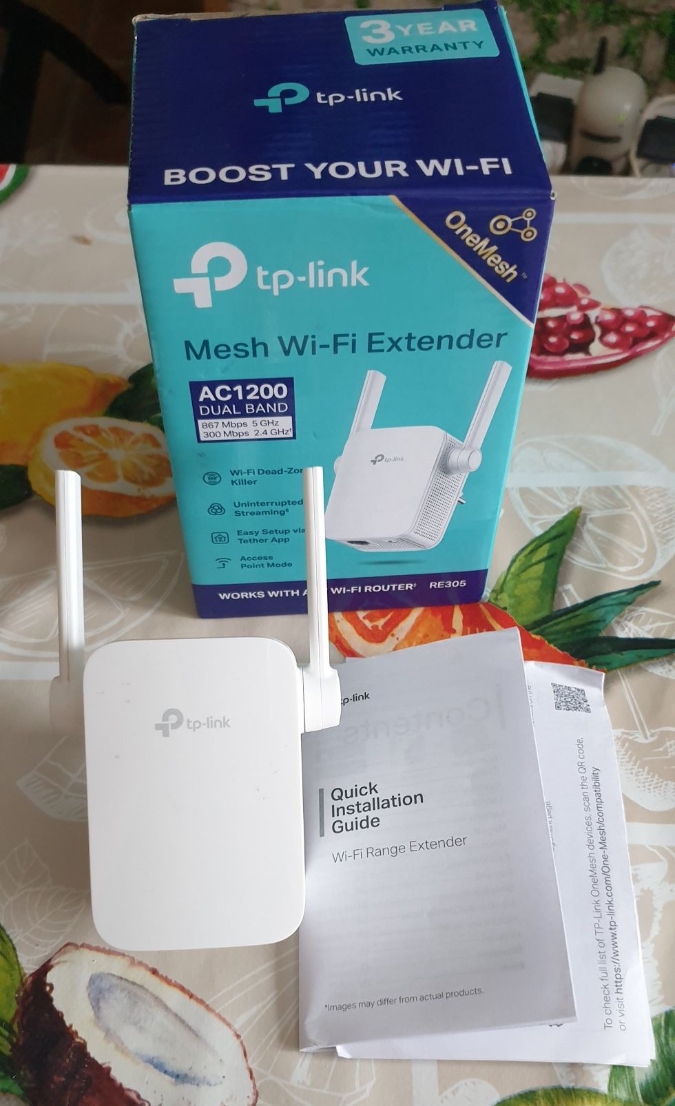 TP-LINK RE305 Wzmacniacz sygnału sieci WiFi AC1200 1x LAN ACCESS POINT