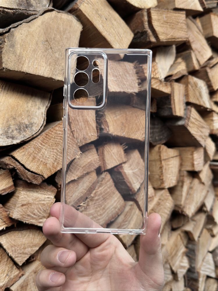 ЧОХОЛ Samsung galaxy note 20 ultra прозорий з кутами | чехол чехлы