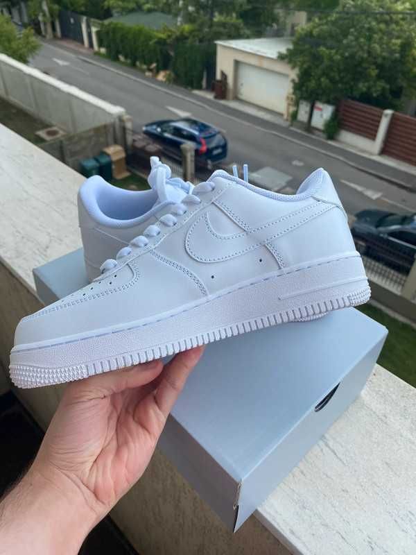 Biały\NikeForce1*airDamskieKomfort ZniżkaTrampkiNeutralne 44.5