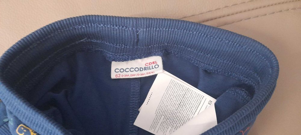 NOWY komplet Coccodrillo dla chłopca  bluza + spodnie rozm. 62