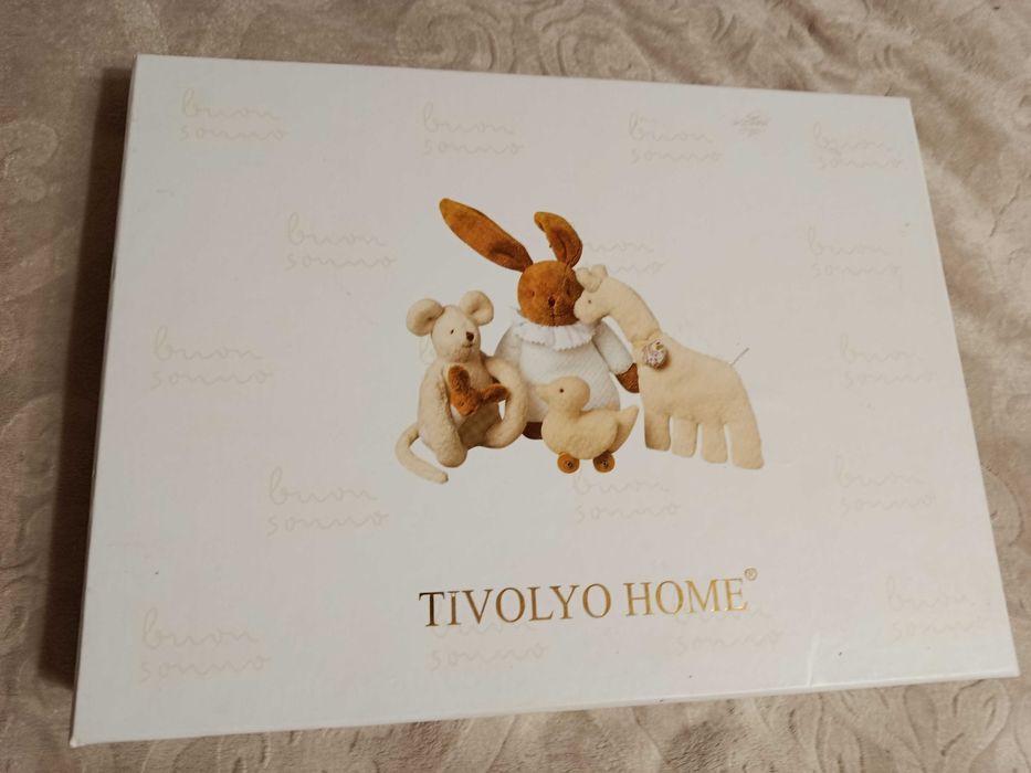 Постільна білизна Tivolyo Home бежева для новонароджених