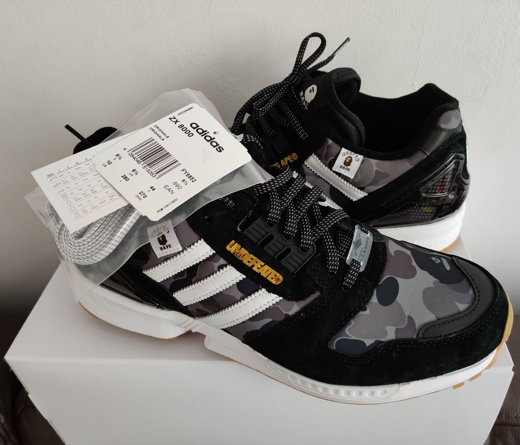 Adidas zx 8000 bape undefeated