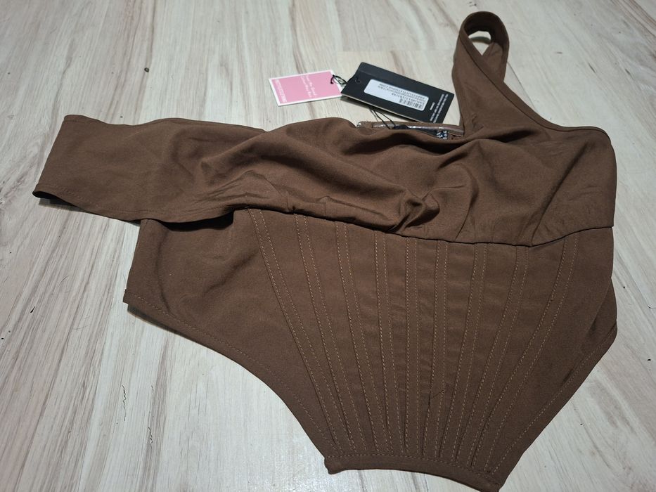 Gorset - Top w kolorze Brązu