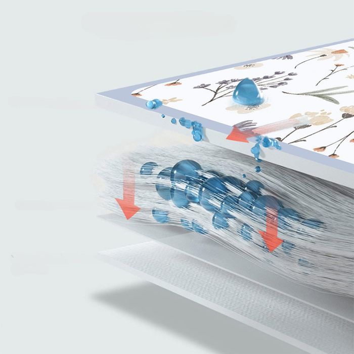 CALOPEAH Super Chłonna Mata Ociekowa do Naczyń 50 x 40 cm Kwiaty