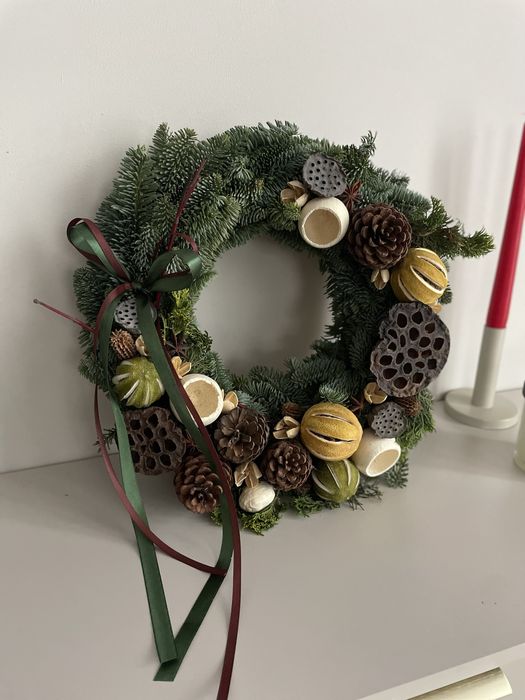 Wianek świąteczny jodła nobilis