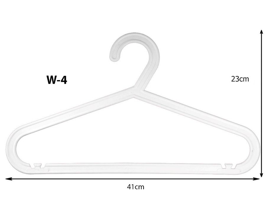 Wieszaki ubraniowe odzieżowe BAGIS wieszak biały