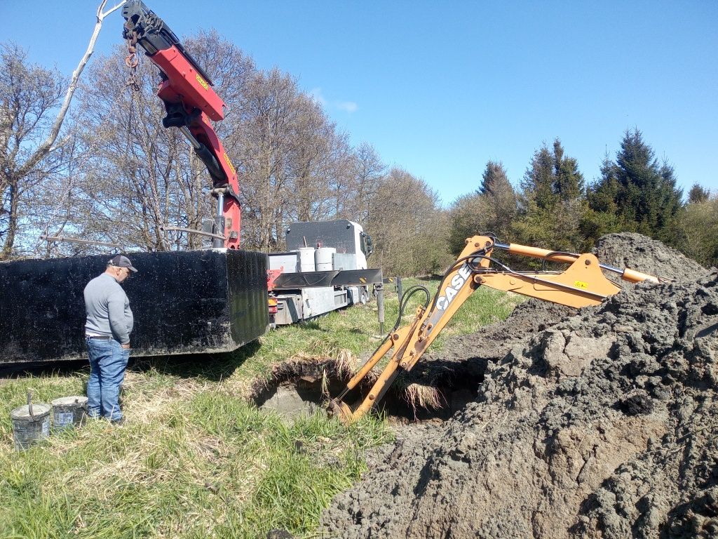 Szamba betonowe zbiorniki deszczówka przyłącza kompleksowo odwodnienia