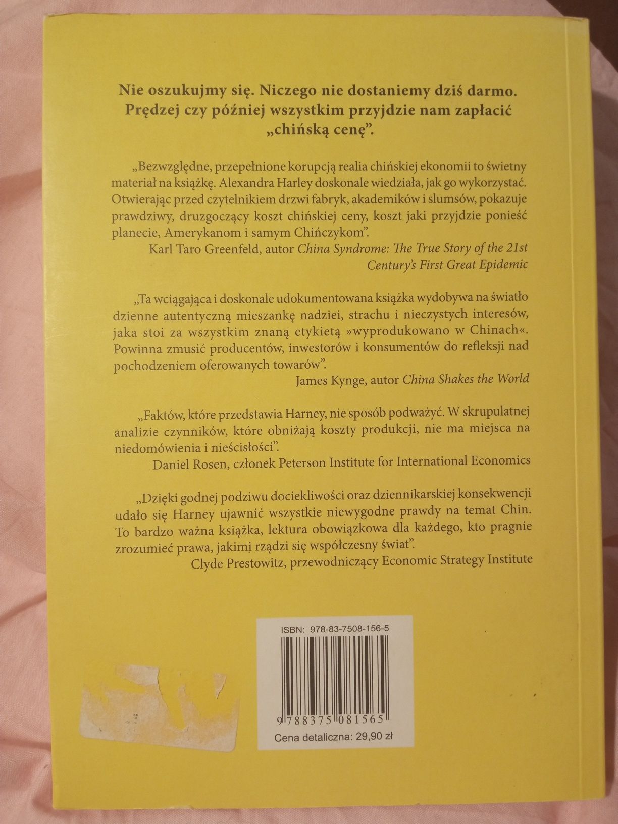 Chińska cena - Alexandra harney