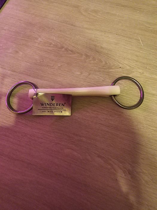 Wędzidło Winderen 13,5 cm  Flexi białe comfort – jak nowe, raz