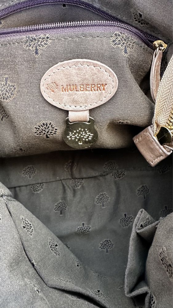 Mulberry оригинал серийная сумка кожа