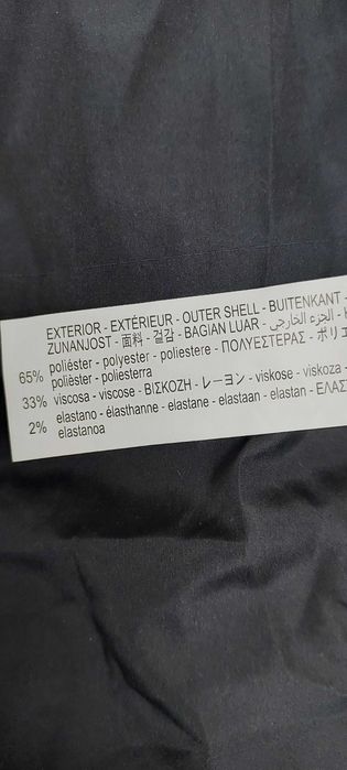 Brązowa kurtka puchowa w kratkę, R. S