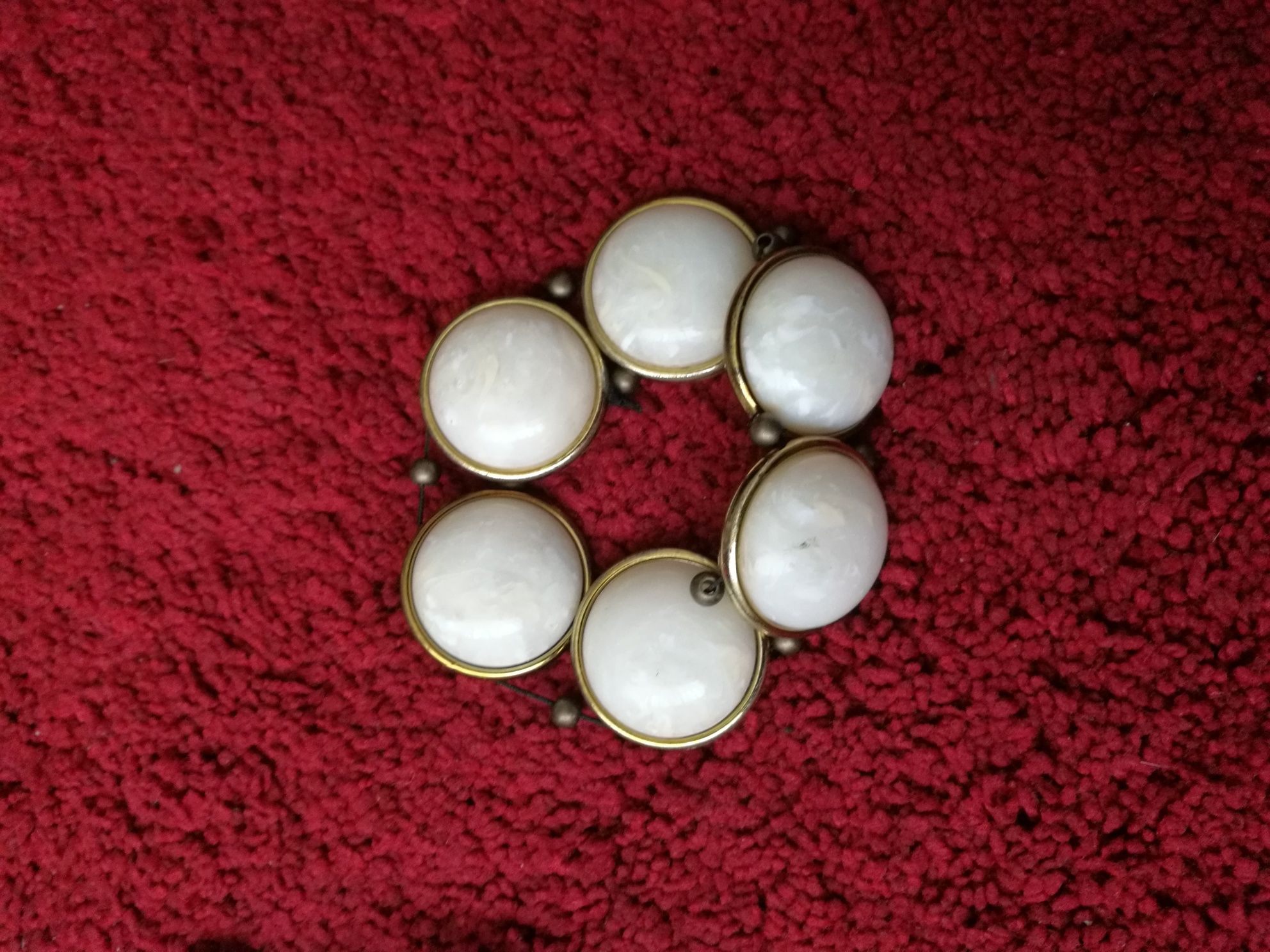 Conjunto de 5 peças colares e pulseiras usadas vintage