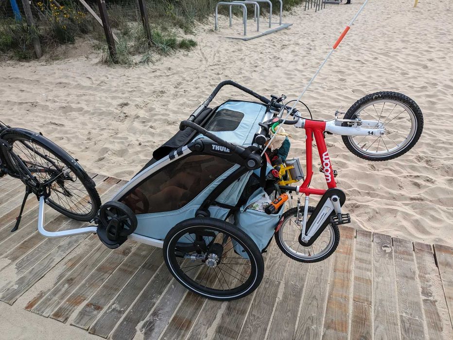 Uchwyt na rowerek dziecięcy do przyczepki Thule na Woom, Puky - czarny