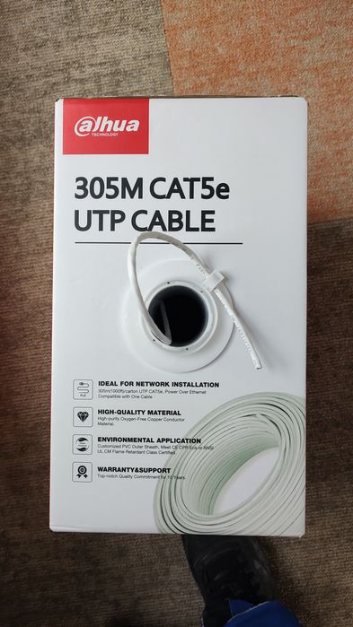 Кабель UTP CAT5e Dahua 305m.