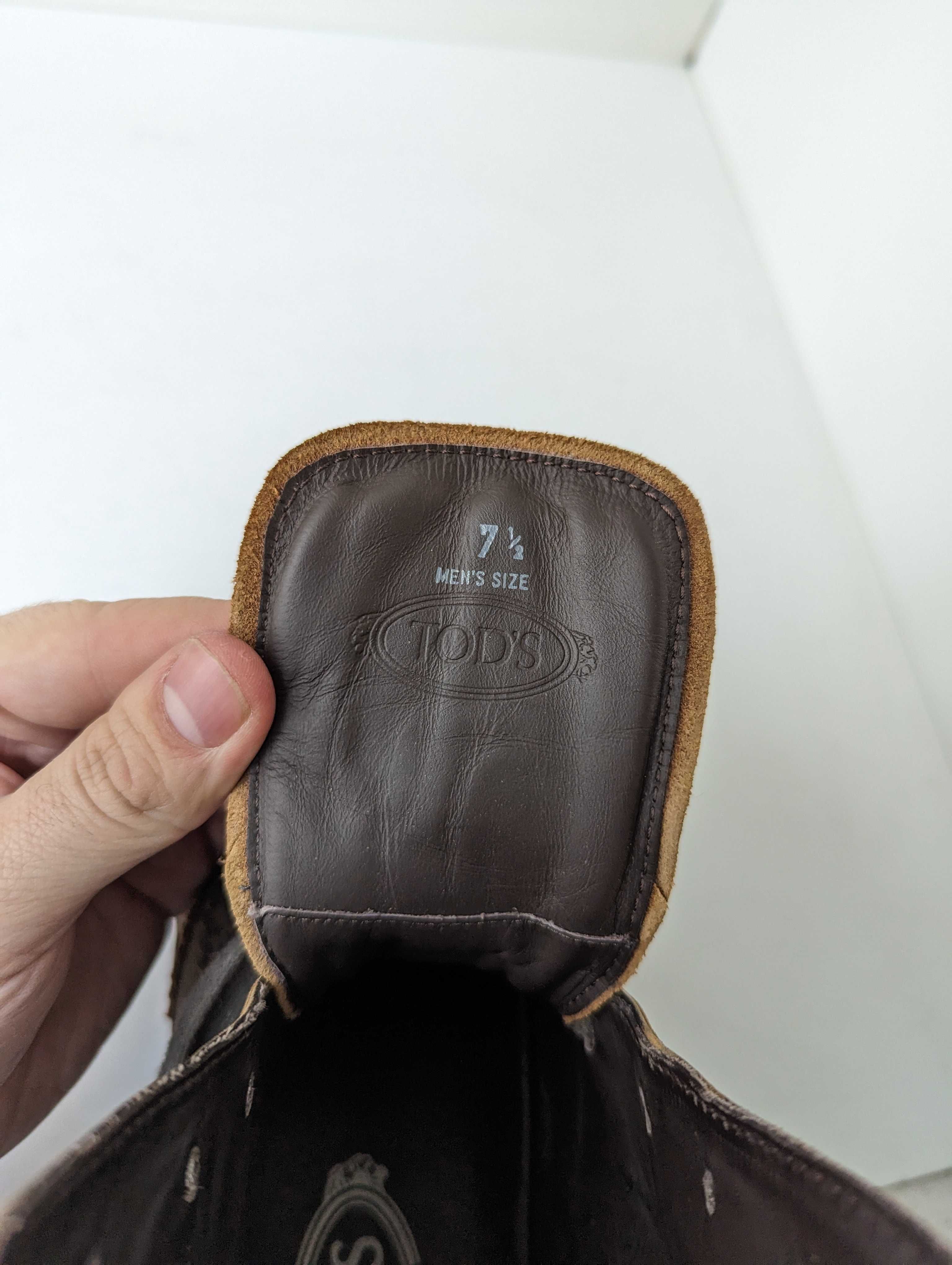 шкіряні черевики Tod's