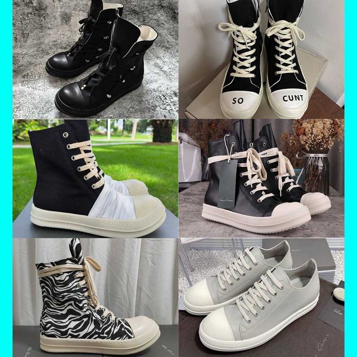 ВСІ МОДЕЛІ‼️ Унісекс кросівки Rick Owens Ramones РІКИ (DRKSHDW)  36–46