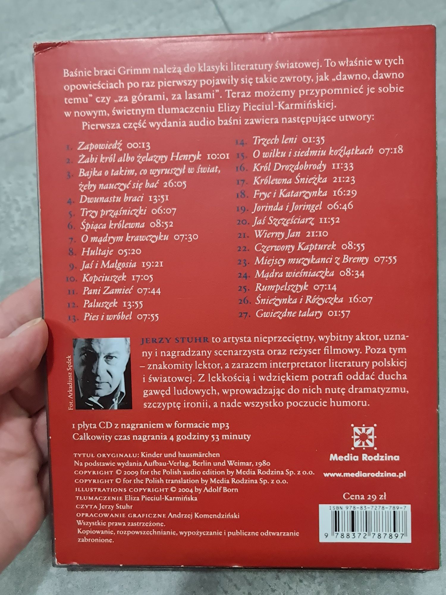 2x CD Baśnie braci Grimm czyta Jerzy Stuhr