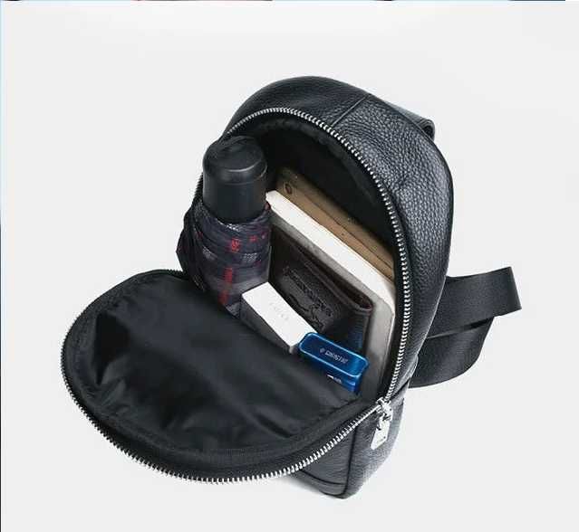 Чоловіча сумка мужская барсетка на груди натуральна шкіра Feidikabolo