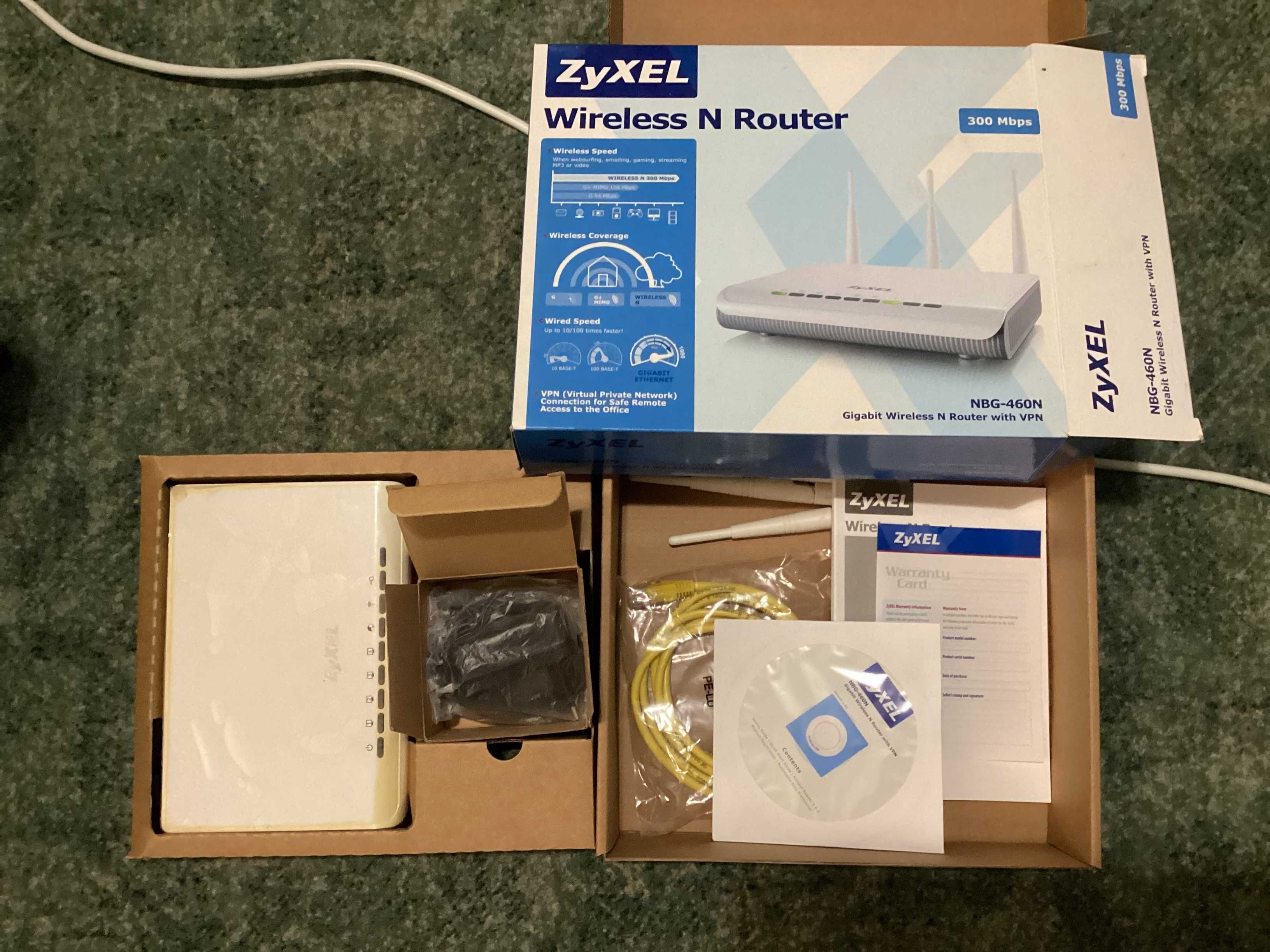 Wi-Fi роутер ZyXEL NBG-460N [2.5Ghz]