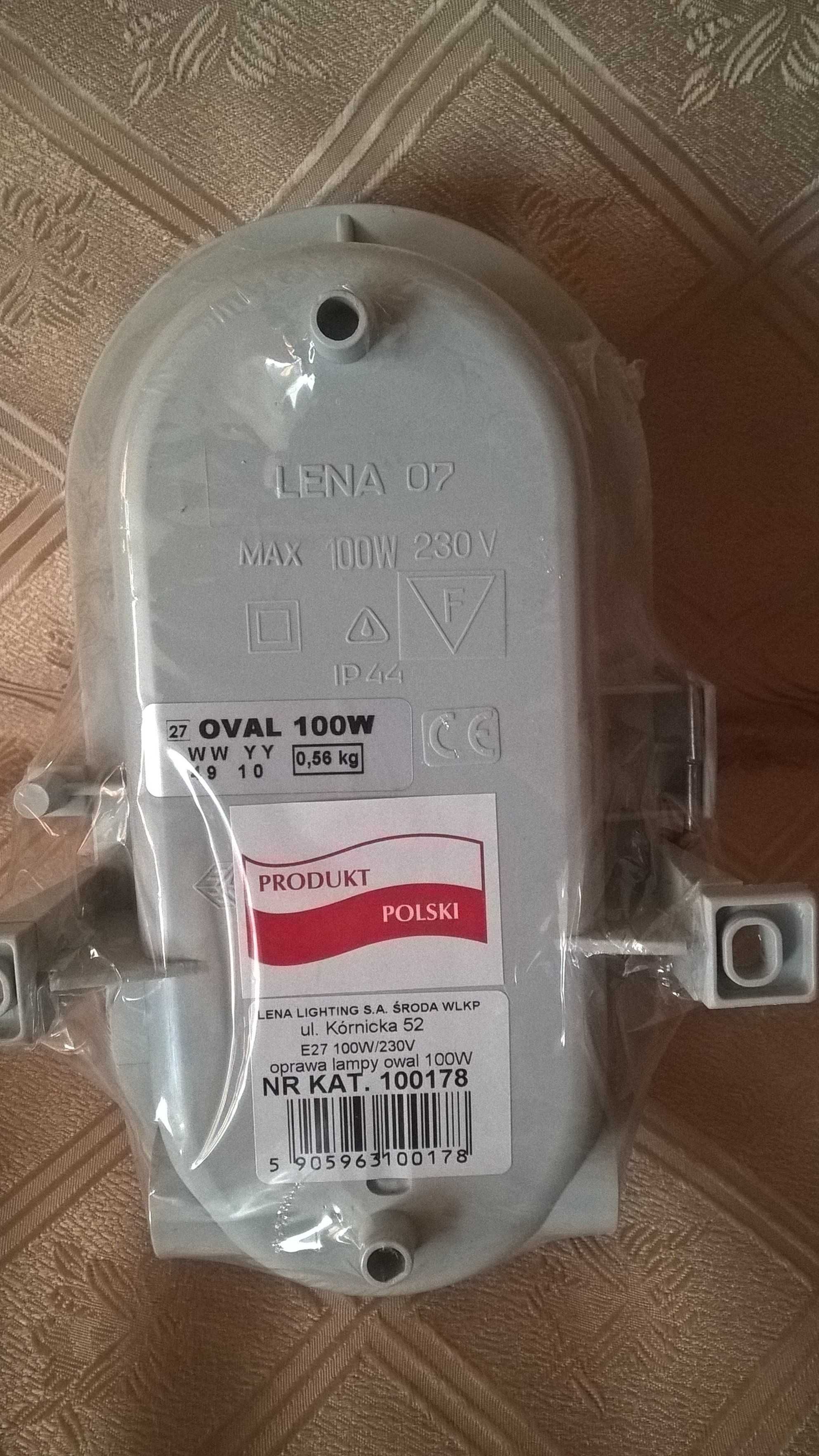 Oprawa lampy OVAL E27 100W/230V IP44