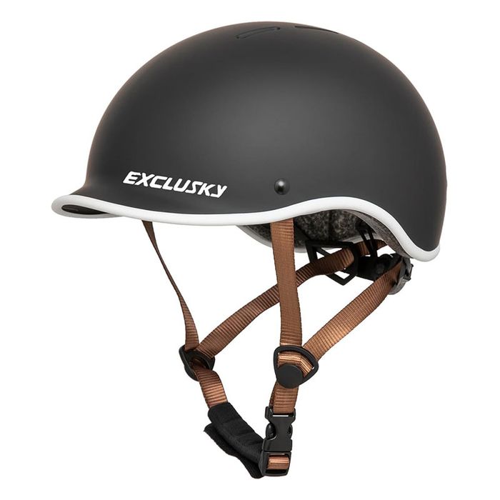 Kask rowerowy miejski z daszkiem L 56-61cm