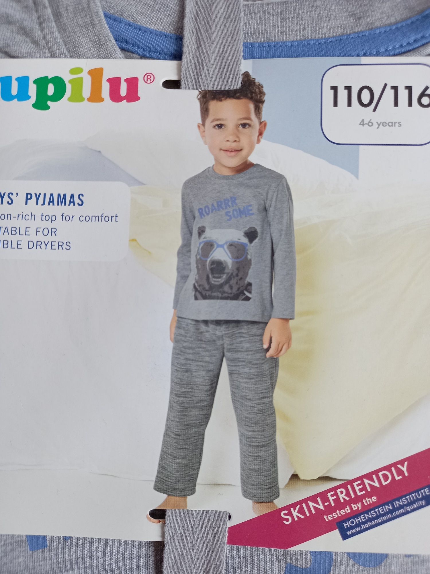 NOWA piżama piżamka lupilu lidl 110 116 miś misiu misiek polar