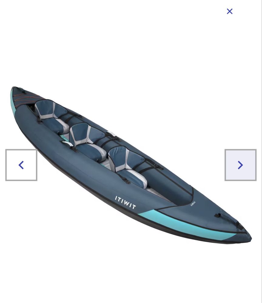 Canoa Kayak Insuflável 3 lugares