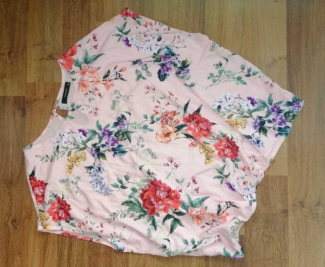 RESERVED piękna bluzka kwiaty XL