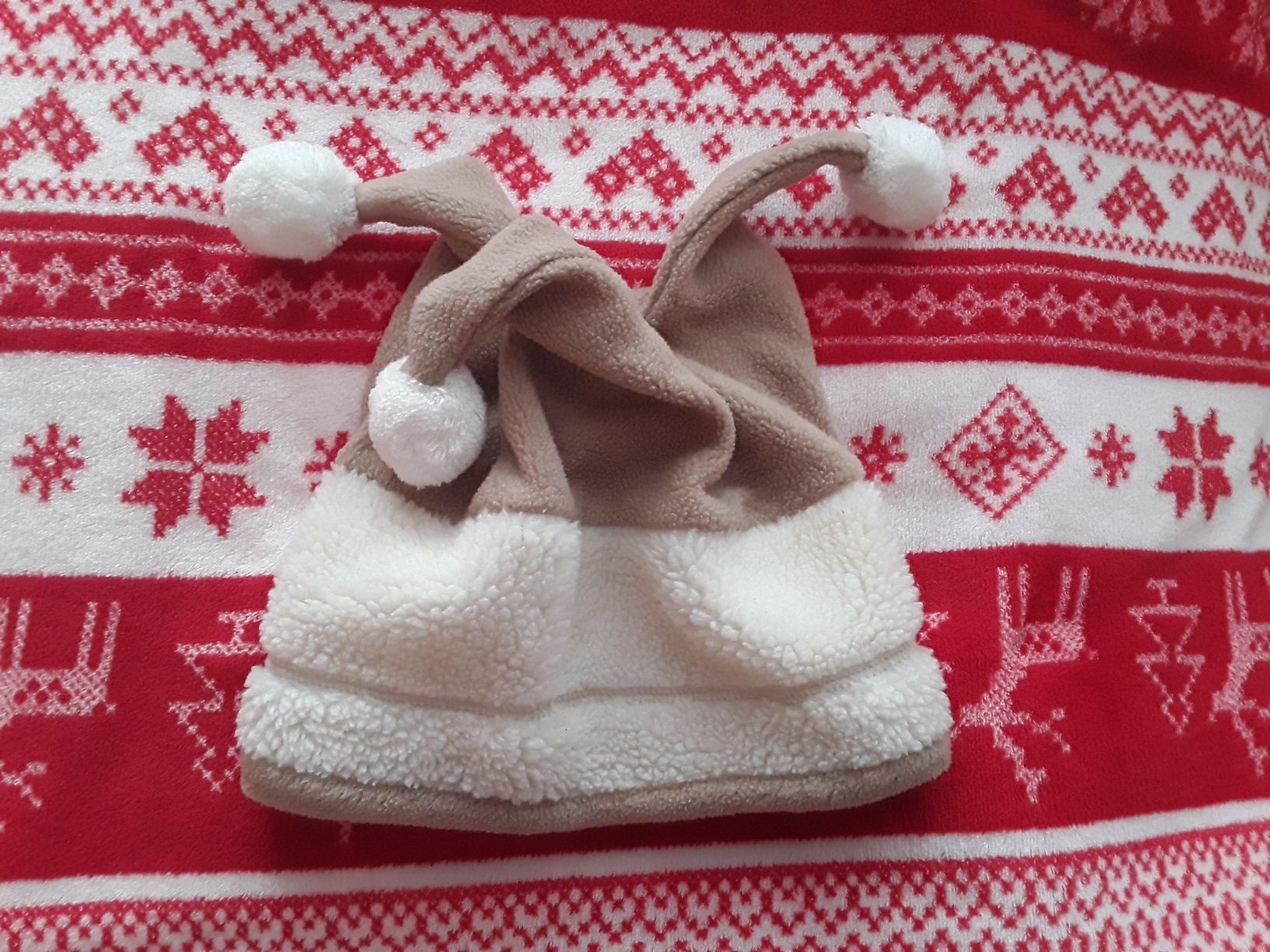 Czapka Pompony polar jak NOWA!  52