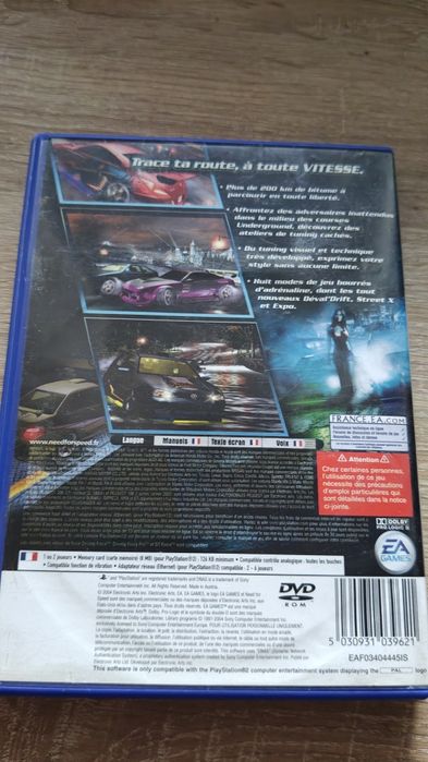 Gra Need for speed Underground 2 Sony PlayStation 2 premierowe