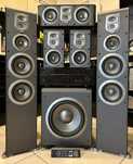 Kino Domowe JBL Yamaha Kolumny ES Amplituner Subwoofer Aktywny JBL 250