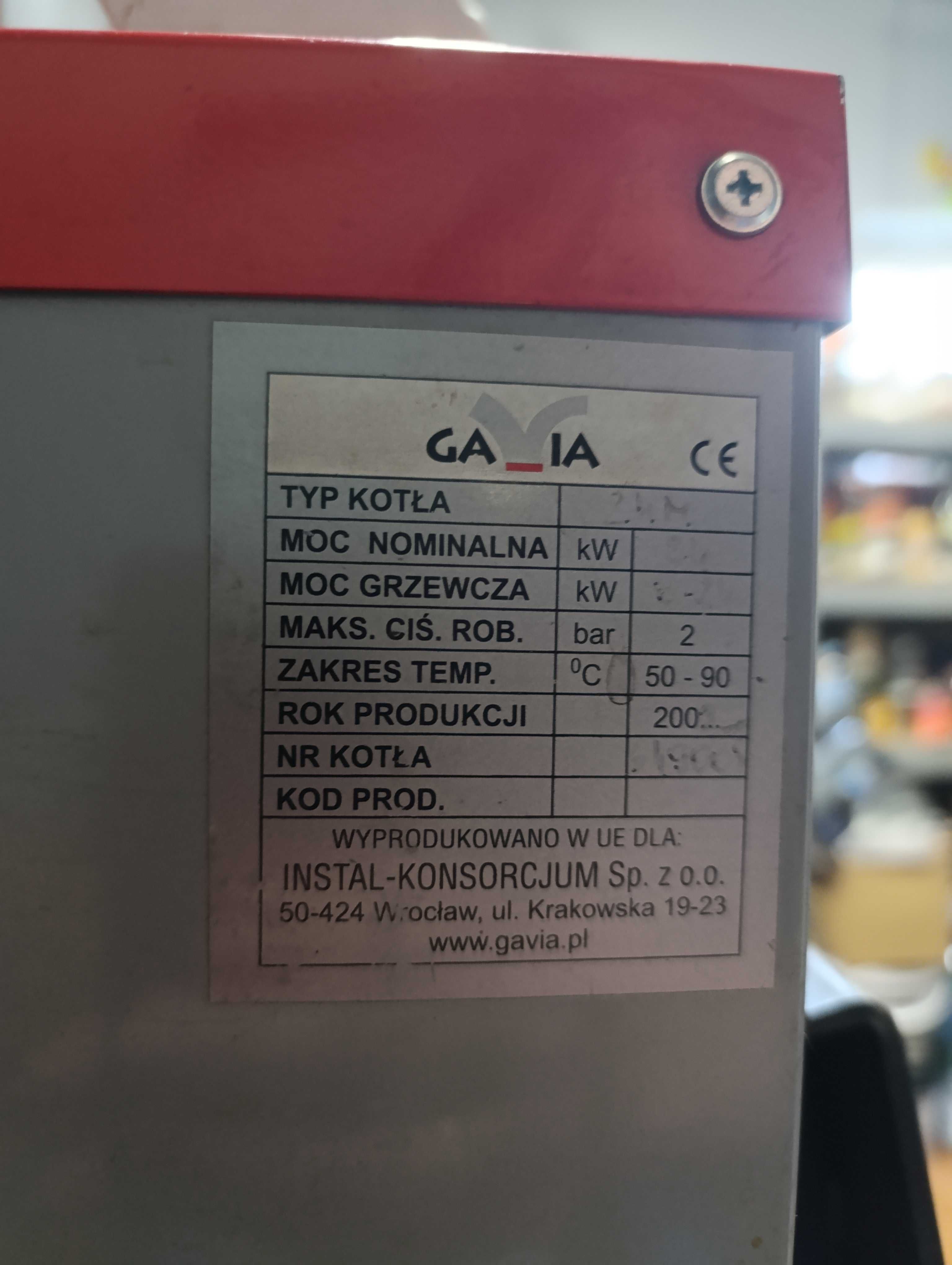 Piec Gavia 14kW z palnikiem do pelletu