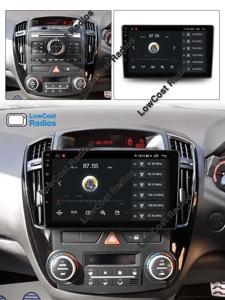 (NOVO) Rádio ANDROID 2DIN • KIA Ceed (2007 a 2012) • GPS WiFi BT